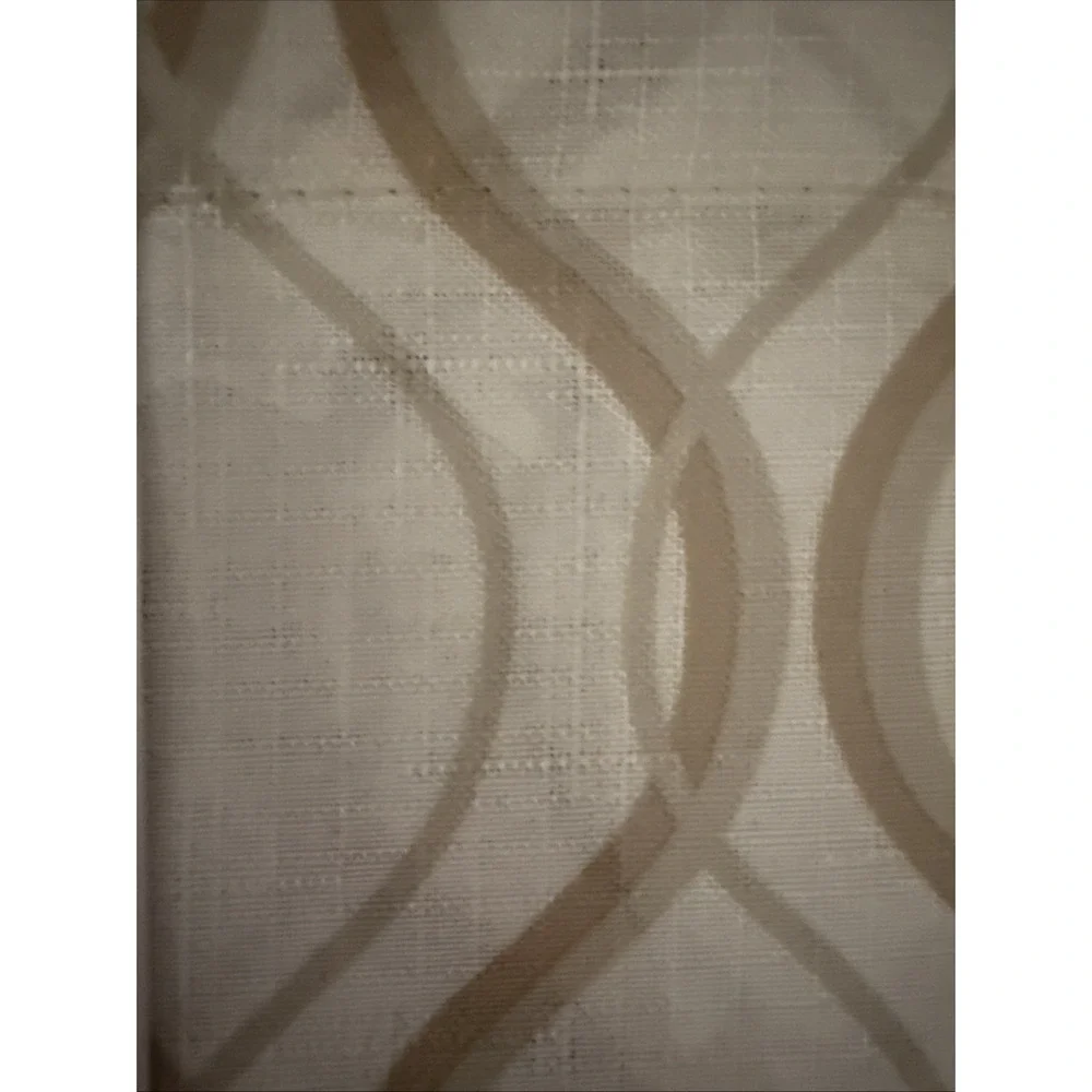 New Morocco Tailored rod pocket‎ 58 x 14 Valance Curtain- White, Tan